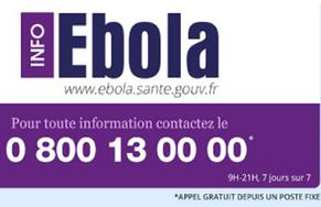 Ebola : le Gouvernement met en place un dispositif d'information